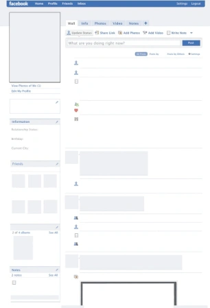 Blank Facebook template small